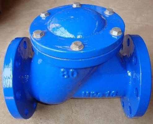 Ggg40 নমনীয় আয়রন সুইং চেক ভালভ DN400 PN16 ডাবল ওয়ে মেটাল চেক ভালভ