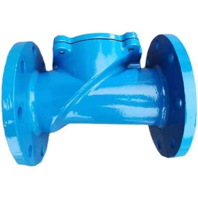 Flanged F6 নন রিটার্ন সুইং চেক ভালভ নমনীয় কাস্ট আয়রন PN10 PN16