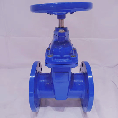 DIN F4 PN16 GGG40 নন রাইজিং স্টেম গেট ভালভ রাবার সিট গেট ভালভ