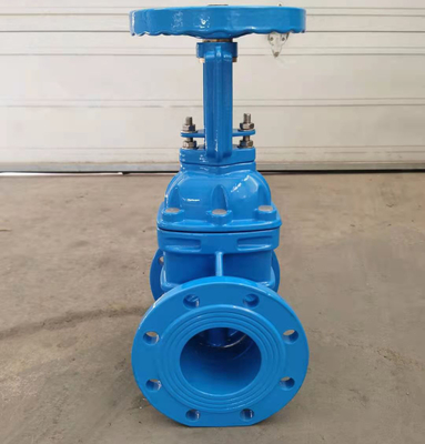 Qt450 Dn150 Pn16 রাইজিং স্টেম নমনীয় আয়রন স্লুইস গেট ভালভ সাধারণ তাপমাত্রা