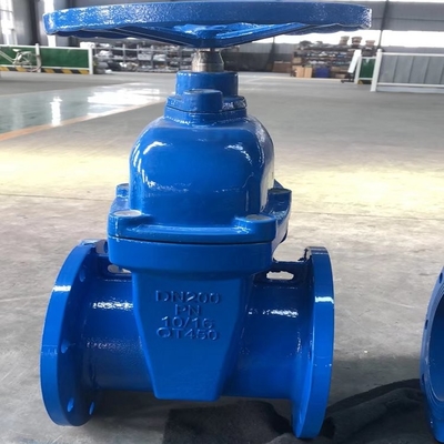 QT450 কাস্ট আয়রন কাস্ট স্টিল PN16 Dn200 জলের জন্য ফ্ল্যাঞ্জড গেট ভালভ