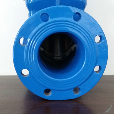 DN 300 নমনীয় আয়রন QT450 রাবার ওয়েজ গেট ভালভ গিয়ার পরিচালিত P16 DIN স্ট্যান্ডার্ড