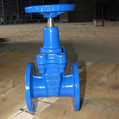 BS5163 GGG50 নরম সীল গেট ভালভ PN16 নমনীয় আয়রন DN100 DN150