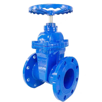 Qt450 Dn150 Pn16 রাইজিং স্টেম নমনীয় আয়রন স্লুইস গেট ভালভ সাধারণ তাপমাত্রা